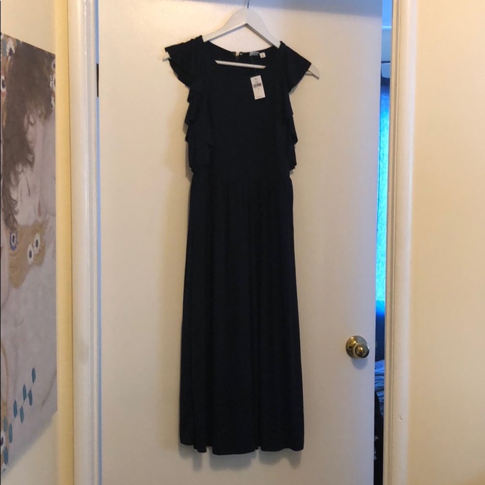 GAP Dress Blue with Ruffles New with Tags